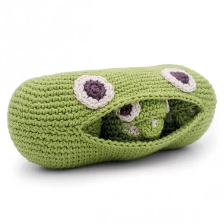 MyuM Jouets Cuisine, Dînette<Hochet Petits Pois En Crochet "The Veggy Toys", Coton Bio