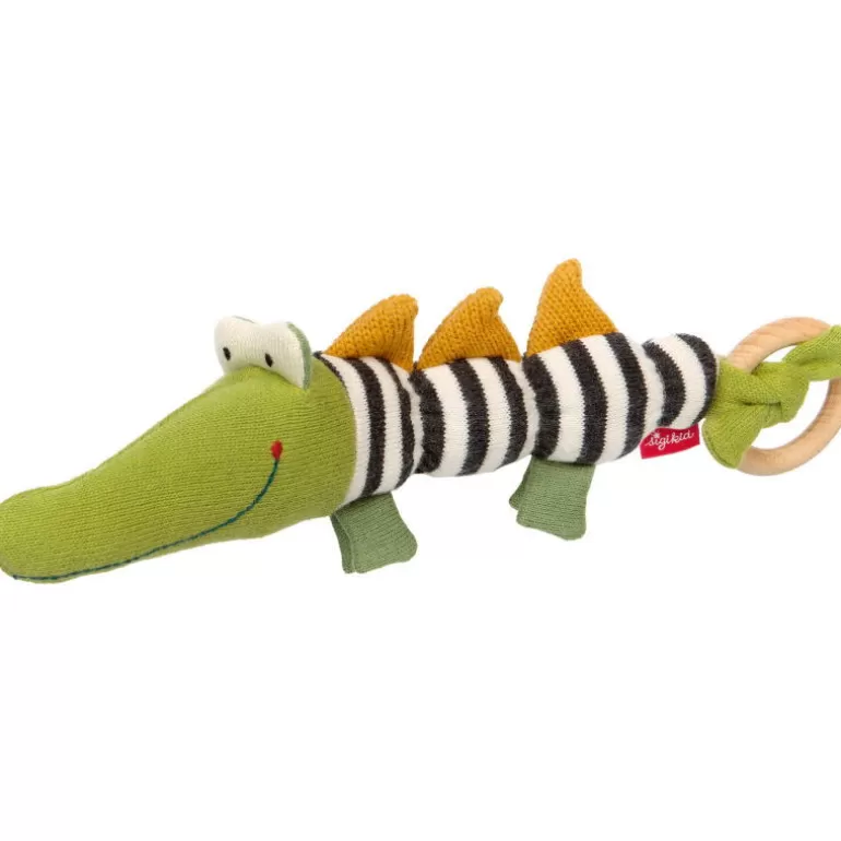 SIGIKID Poupées, Peluches<Hochet Tricote Crocodile 39212