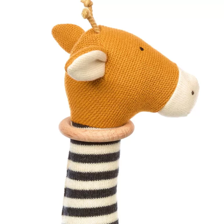 SIGIKID Poupées, Peluches<Hochet Tricote Girafe 39353