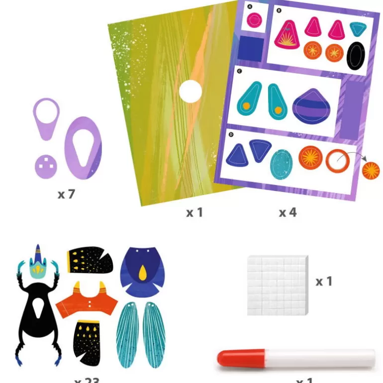 Djeco Paper Toys<Insectes En Papier "Paper Bugs" Tableaux En 3D 9449