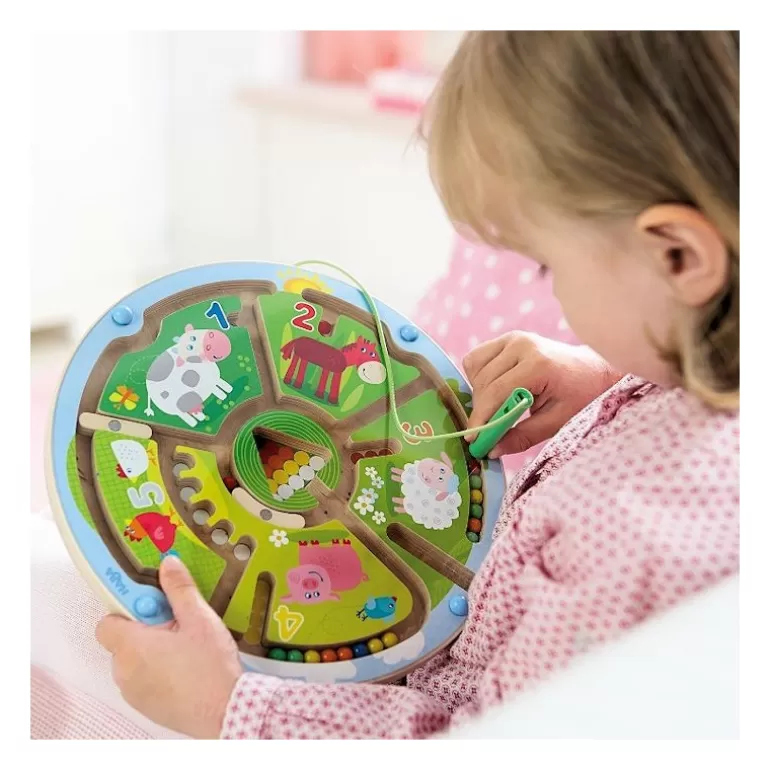 HABA Jeux De Société<Jeu De Labyrinthe A Billes Magnetique "Les Chiffres" 301473