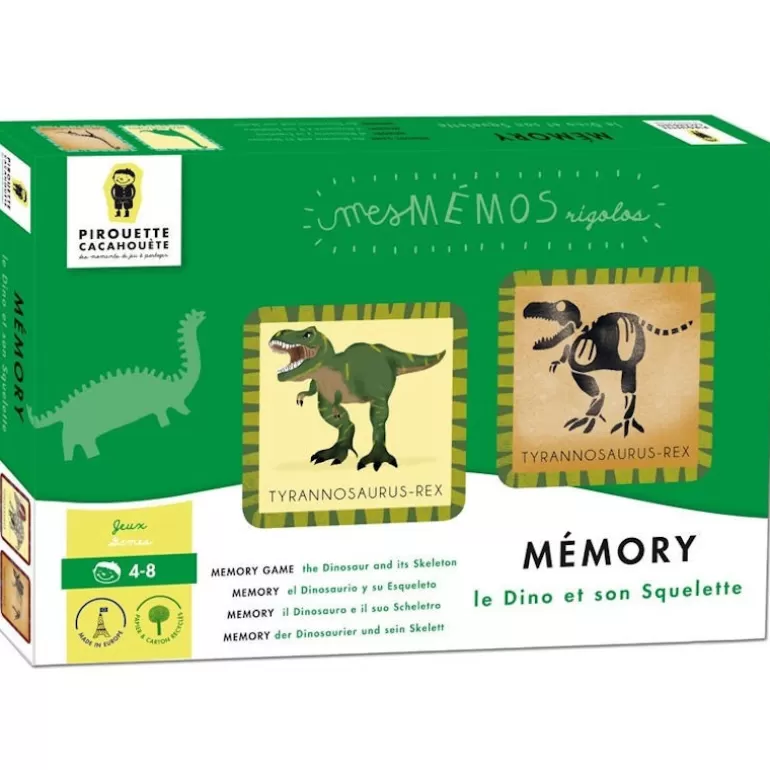 PIROUETTE Cacahouète Jeux Pirouette Cacahouète<Jeu De Memory 'Le Dinosaure Et Son Squelette'
