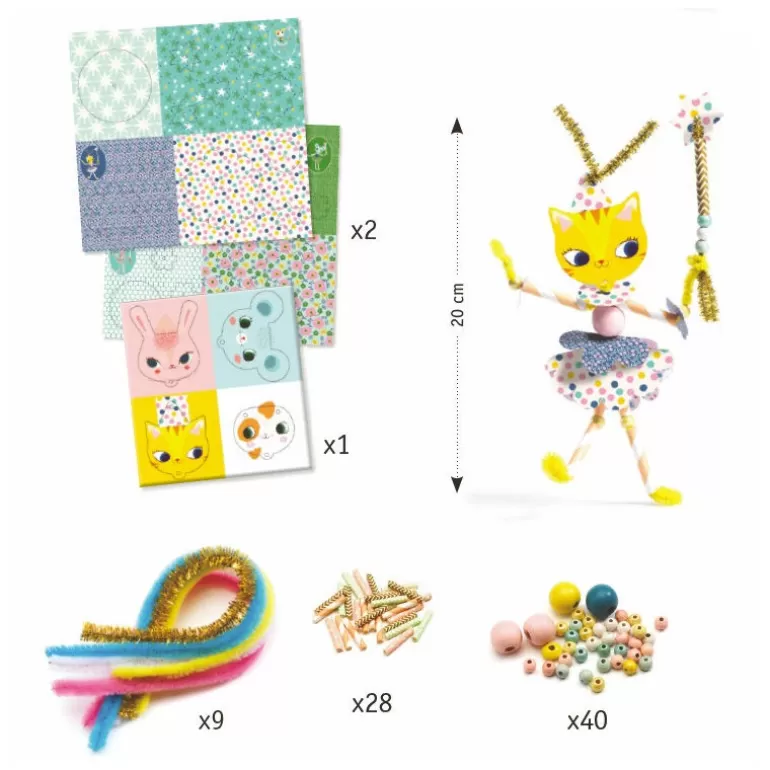 Djeco Perles, Savons, Bougies<Jeu D'Enfilage Pour Creer Des Personnages "Mes Fees A Moi" 8976