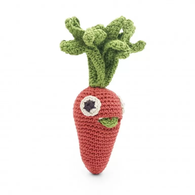 MyuM Jouets D'éveil En Tissu<Kit Lapinou Hochets Pour Bebe En Crochet En Coton Bio The Veggy Toys