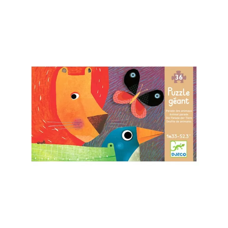 Djeco Puzzle Djeco<La Parade Des Animaux, Puzzle Geant 36 Pcs Djo7171