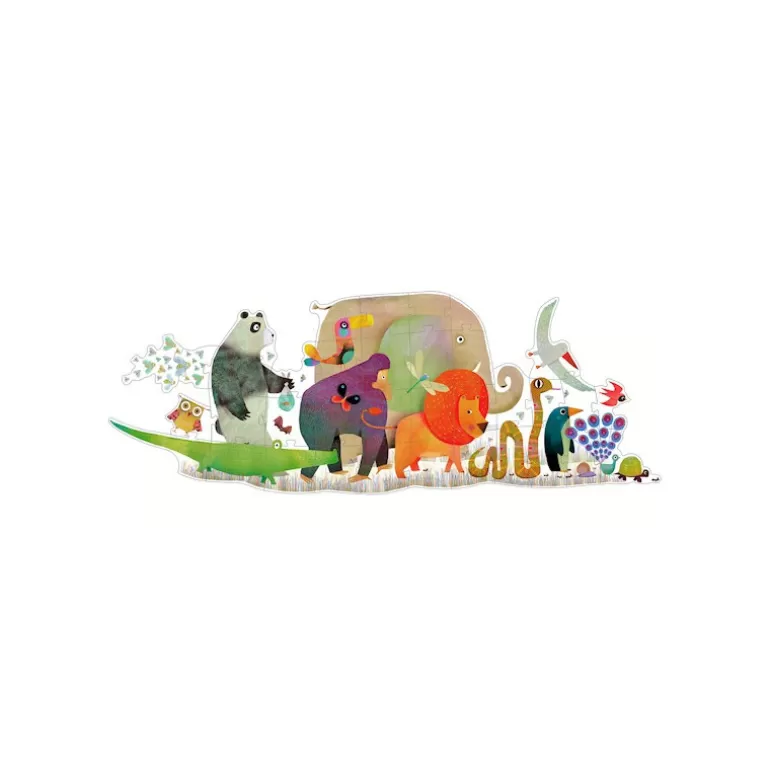Djeco Puzzle Djeco<La Parade Des Animaux, Puzzle Geant 36 Pcs Djo7171