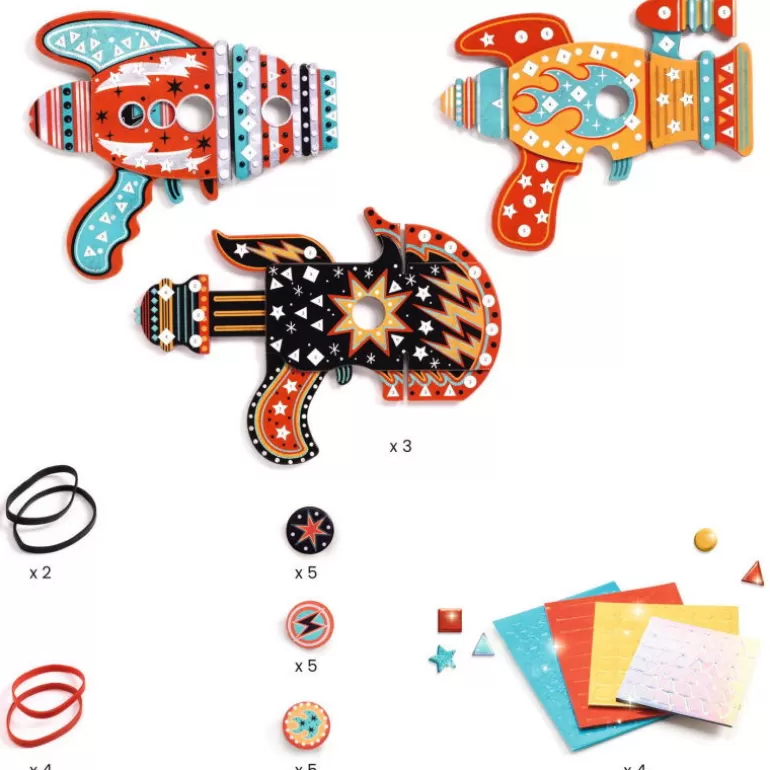 Djeco Décoration Enfants<Lanceurs De Jetons A Décorer "Kosmik" Diy 7913