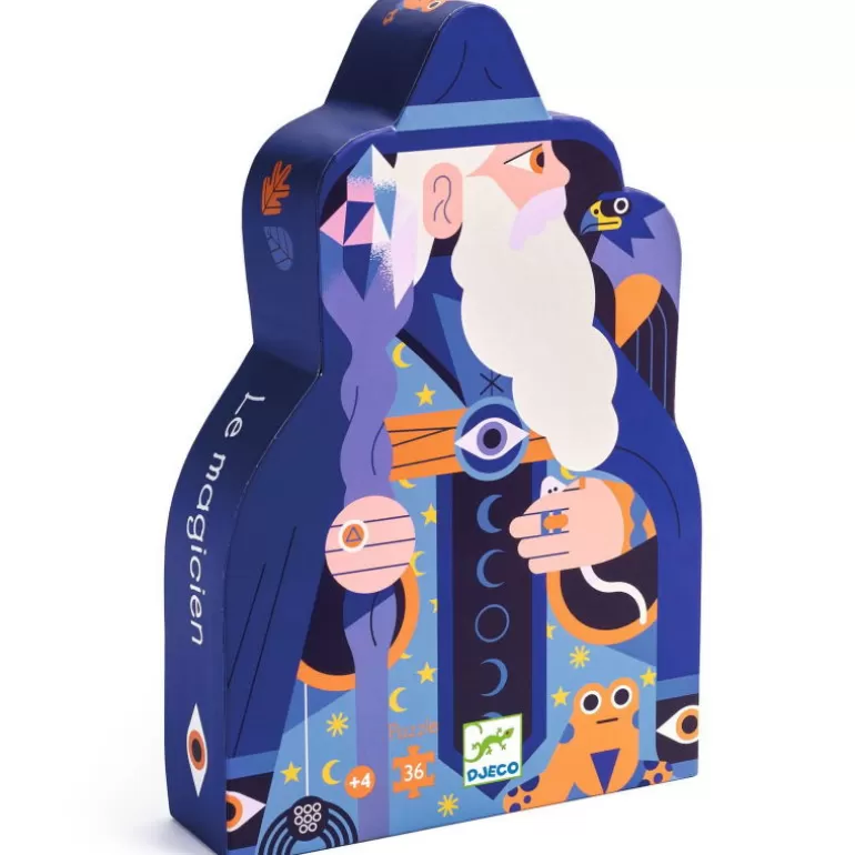 Djeco Puzzle Djeco<Le Magicien Au Sceptre De Cristal, Puzzle 36 Pcs Silhouette 7299