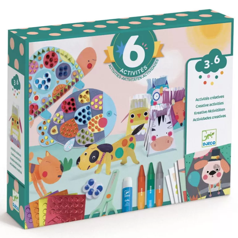 Djeco Paper Toys<Les Animaux Et Leur Maison, Coffret D'Activites Creatives Pour Enfant 9293