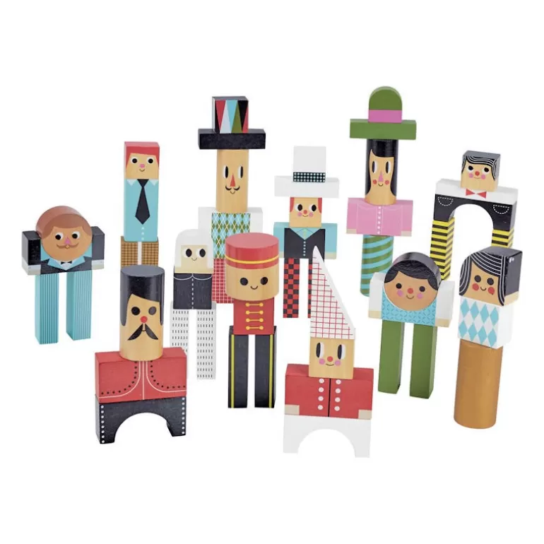 VILAC Jouets Cubes En Bois<Les Bonhommes En Cubes 7717