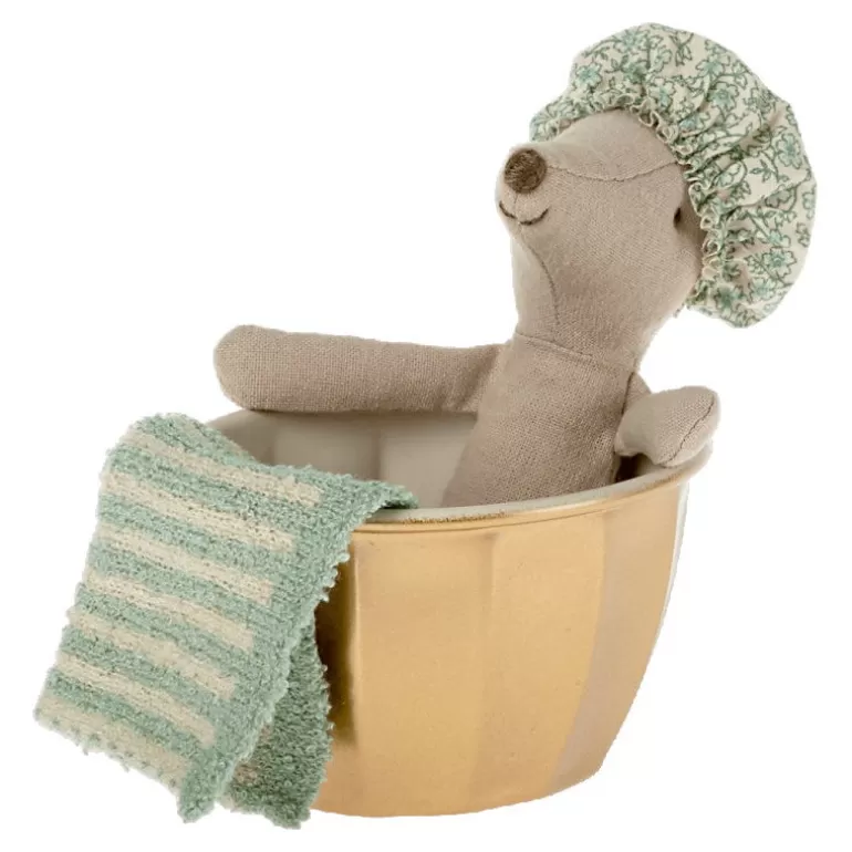 Maileg Maison De Poupee En Bois<Maman Souris Dans Son Bain