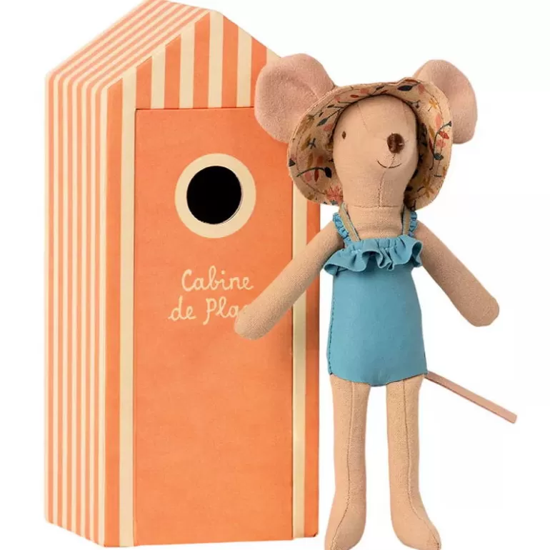 Maileg Maison De Poupee En Bois<Maman Souris Et Sa Cabine De Plage