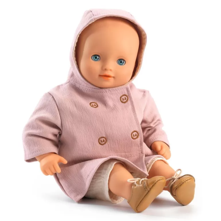 Djeco Poupées, Peluches<Manteau Rose Avec Capuche, Vetement De Poupee Pomea De 7734
