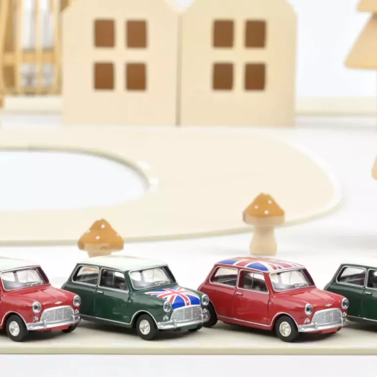 NOREV Jouets Garage, Voitures<Mini Cooper S 1964 Rouge Avec Drapeau Anglais, Voiture 1/64