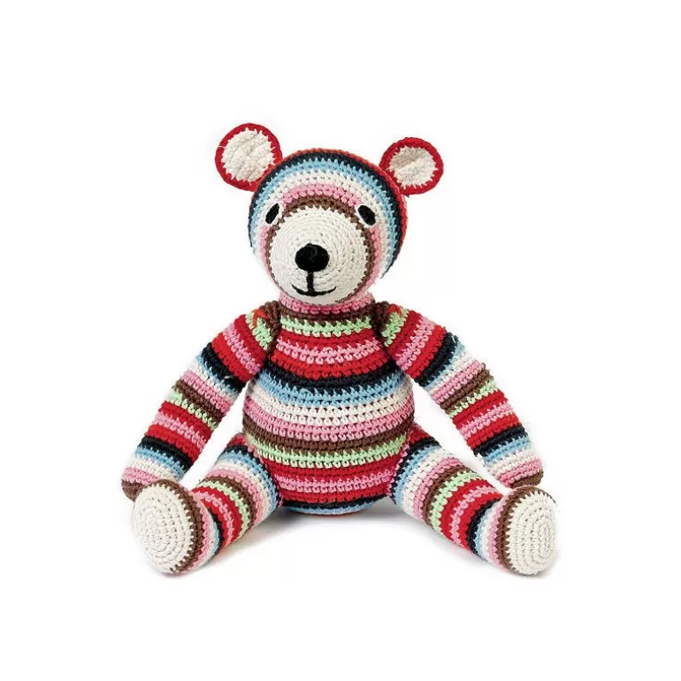 anne claire petit Poupées, Peluches<Ours En Peluche "Teddy" Raye Multicolore En Crochet Anne-Claire Petit
