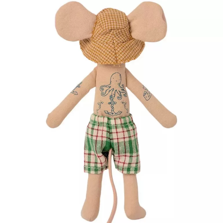 Maileg Maison De Poupee En Bois<Papa Souris Et Sa Cabine De Plage