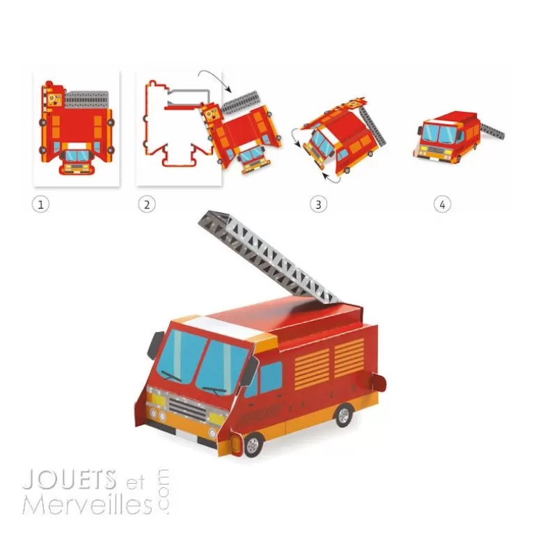 Djeco Paper Toys<Paper Toys Les Engins 9702