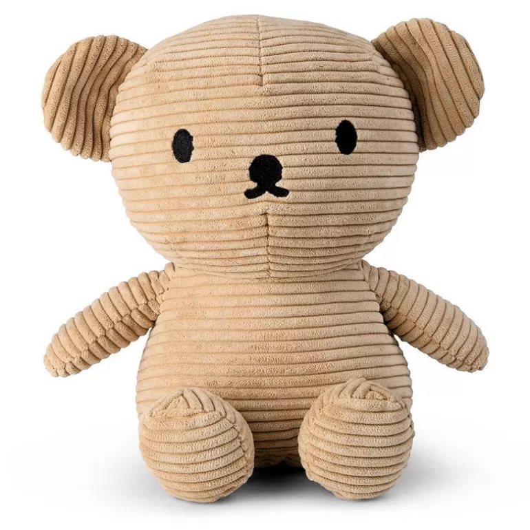 Peluches miffy Poupées, Peluches<Peluche Ourson Boris En Velours Cotele Beige 24Cm - Miffy