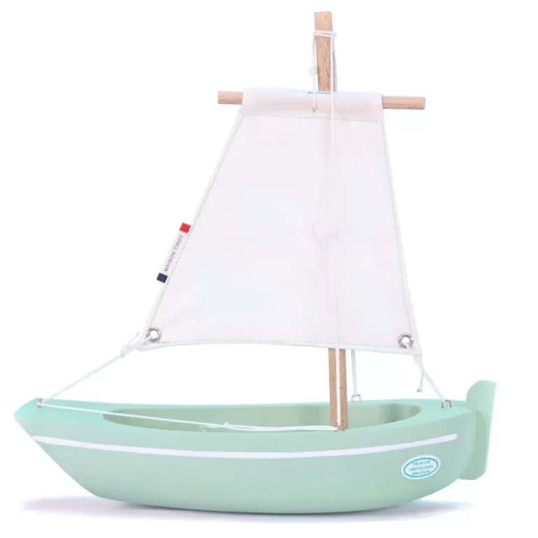 Bateaux TIROT Bateaux Tirot Jouets Fabriqués En France<Petit Voilier Tirot En Bois "Le Misainier"