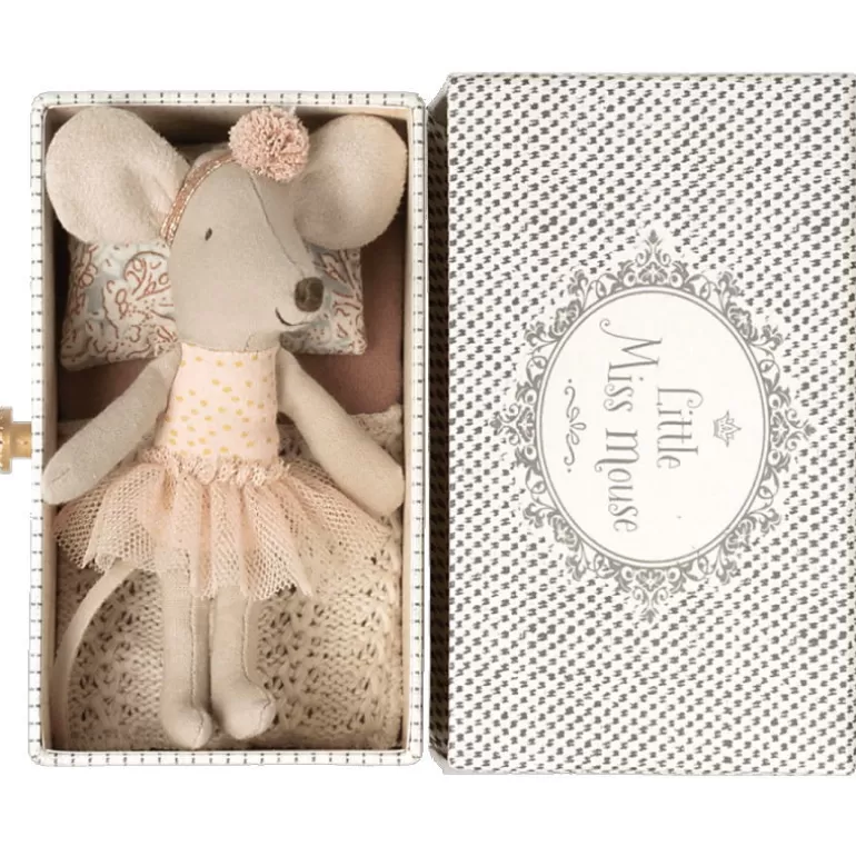 Maileg Maison De Poupee En Bois<Petite Souris Danseuse Dans Son Lit A Tiroir