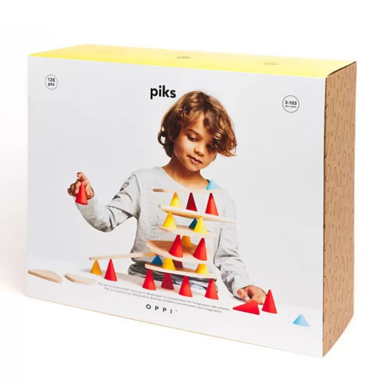 OPPI Jeux De Construction<Piks Jeu De Construction Et D'Equilibre - Kit Education 128 Pieces