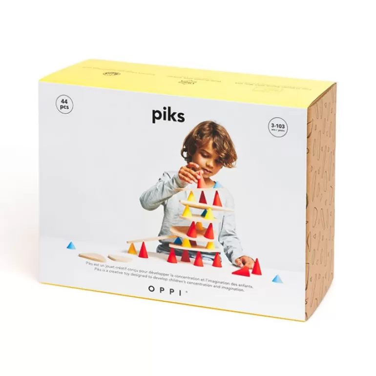 OPPI Jeux De Construction<Piks Jeu De Construction Et D'Equilibre - Medium Kit 44 Pieces