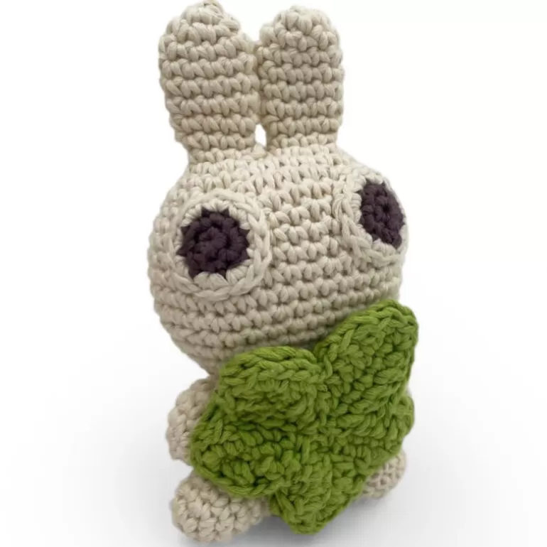 MyuM Jouets D'éveil En Tissu<Pinpin Le Lapin Hochet Pour Bebe En Crochet En Coton Bio The Veggy Toys