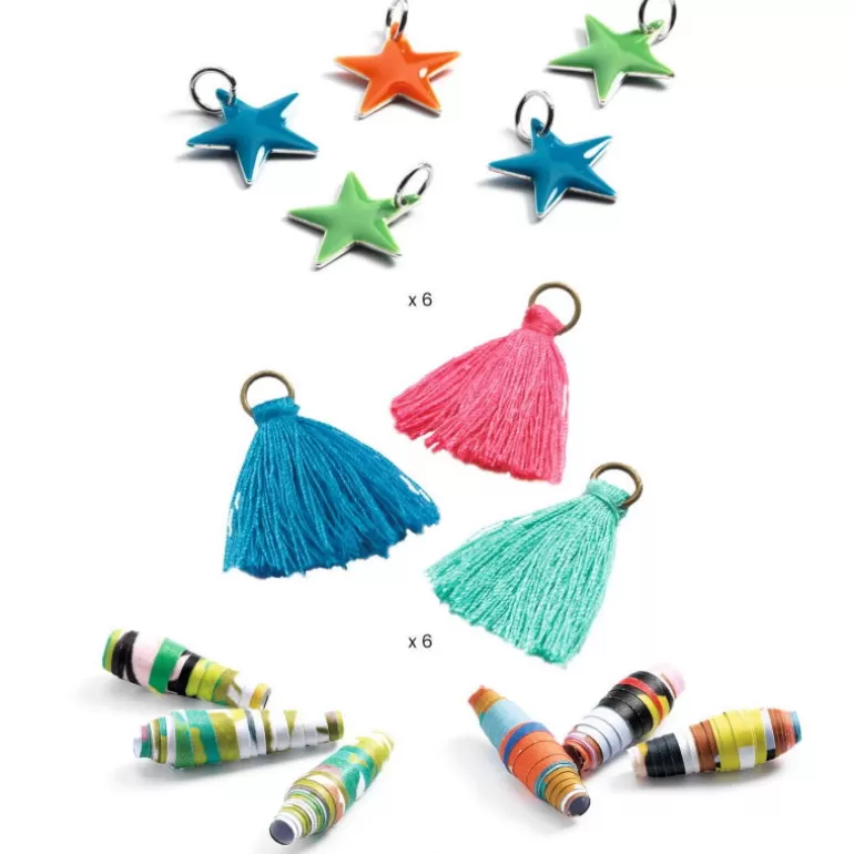 Djeco Perles, Savons, Bougies<Pop Et Acidules Perles De Papier Et Bracelets A Creer Diy 7971