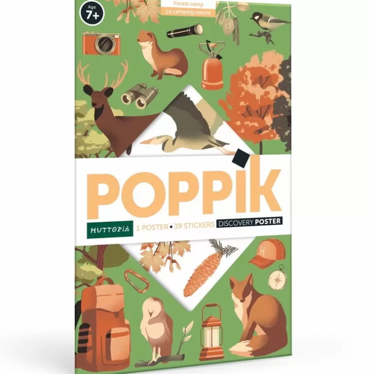 POPPIK Jeux, Puzzles Et Stickers Poppik<Poster En Stickers "Camping Nature"