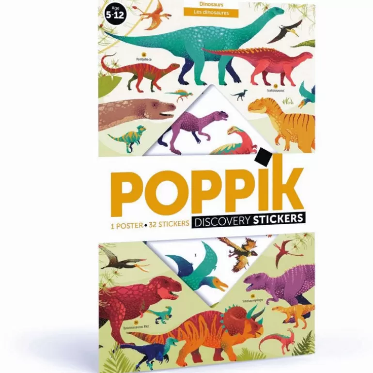 POPPIK Jeux, Puzzles Et Stickers Poppik<Poster En Stickers "Dinosaures"