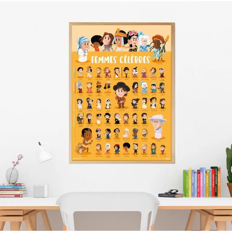 POPPIK Jeux, Puzzles Et Stickers Poppik<Poster En Stickers "Femmes Celebres"