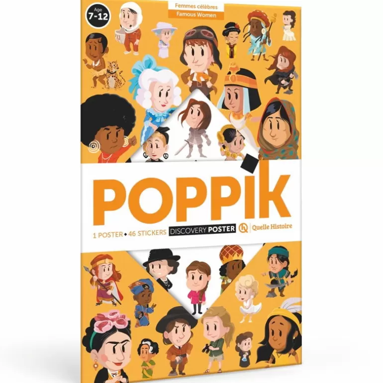 POPPIK Jeux, Puzzles Et Stickers Poppik<Poster En Stickers "Femmes Celebres"