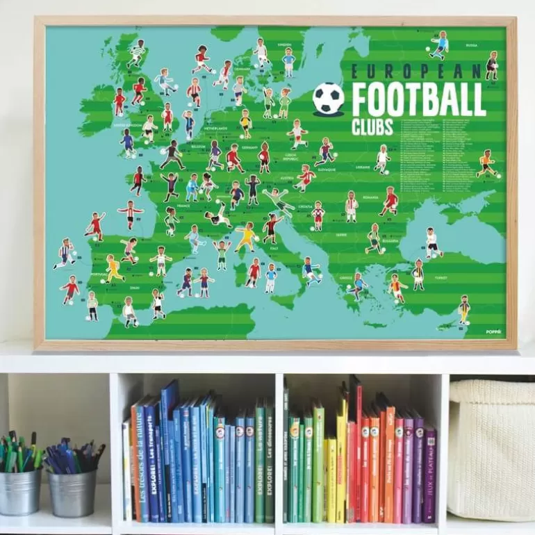 POPPIK Jeux, Puzzles Et Stickers Poppik<Poster En Stickers "Football"