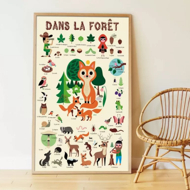 POPPIK Jeux, Puzzles Et Stickers Poppik<Poster En Stickers "Foret"