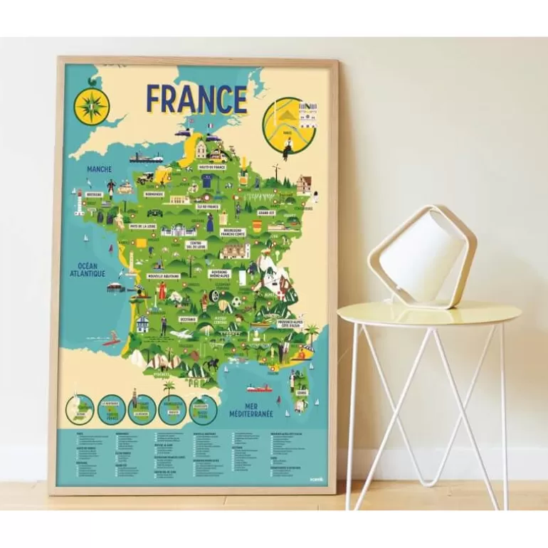 POPPIK Jeux, Puzzles Et Stickers Poppik<Poster En Stickers "La France"