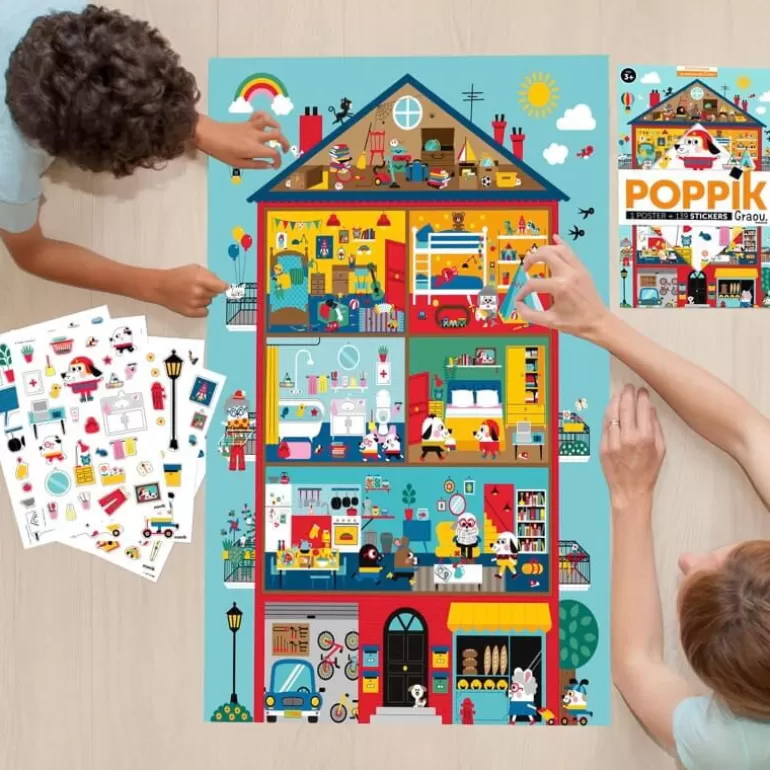 POPPIK Jeux, Puzzles Et Stickers Poppik<Poster En Stickers "La Maison De Graou"