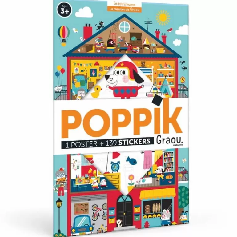 POPPIK Jeux, Puzzles Et Stickers Poppik<Poster En Stickers "La Maison De Graou"