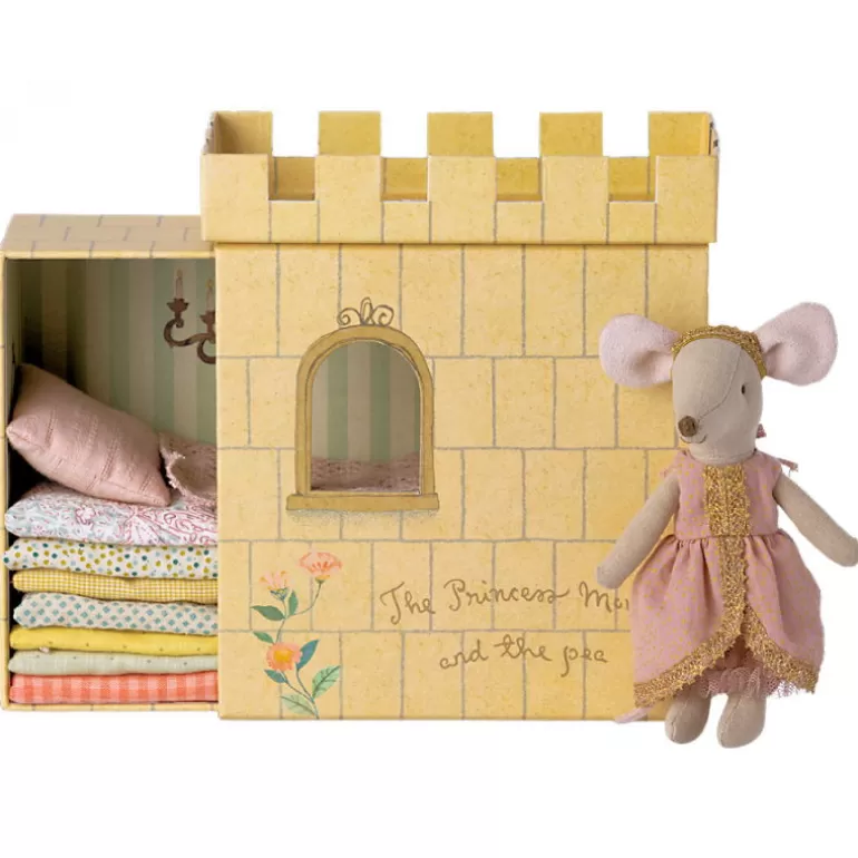 Maileg Maison De Poupee En Bois<Princesse Souris Au Petit Pois Dans Son Château