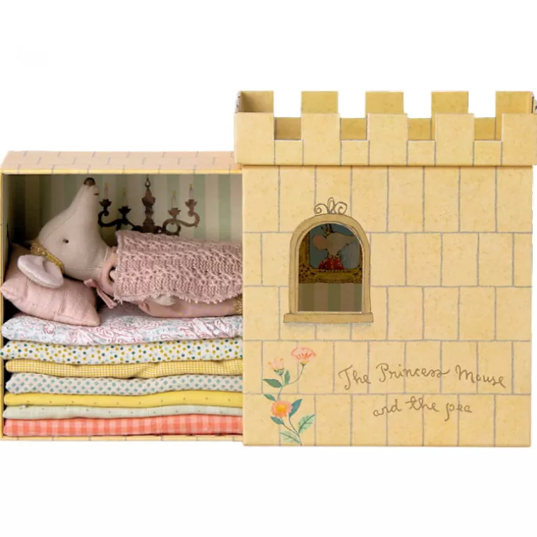Maileg Maison De Poupee En Bois<Princesse Souris Au Petit Pois Dans Son Château