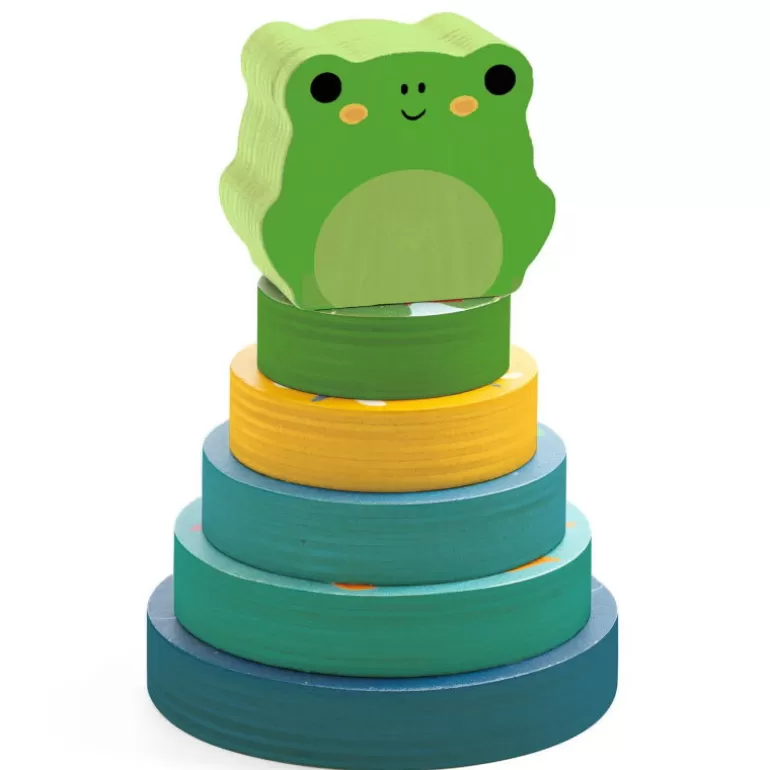 Djeco Puzzle Djeco<Puzzle D'Encastrement Et Jeu D'Empilement "Puzz & Stack Rainbow" 1077