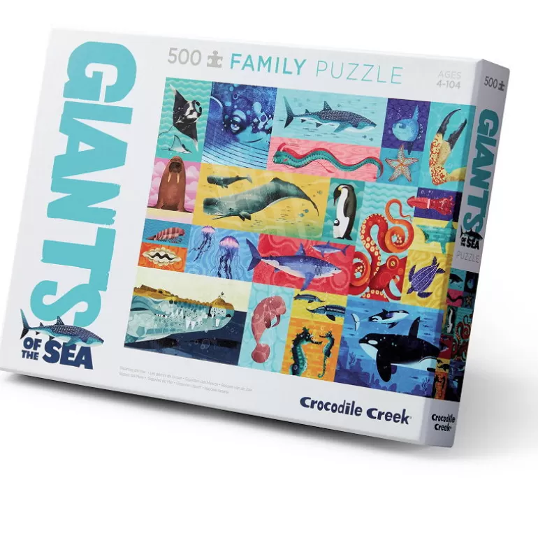 Crocodile Creek Puzzles Dès 8 Ans, 500 Pcs Et +<Puzzle Famille 'Les Geants De La Mer' 500 Pcs