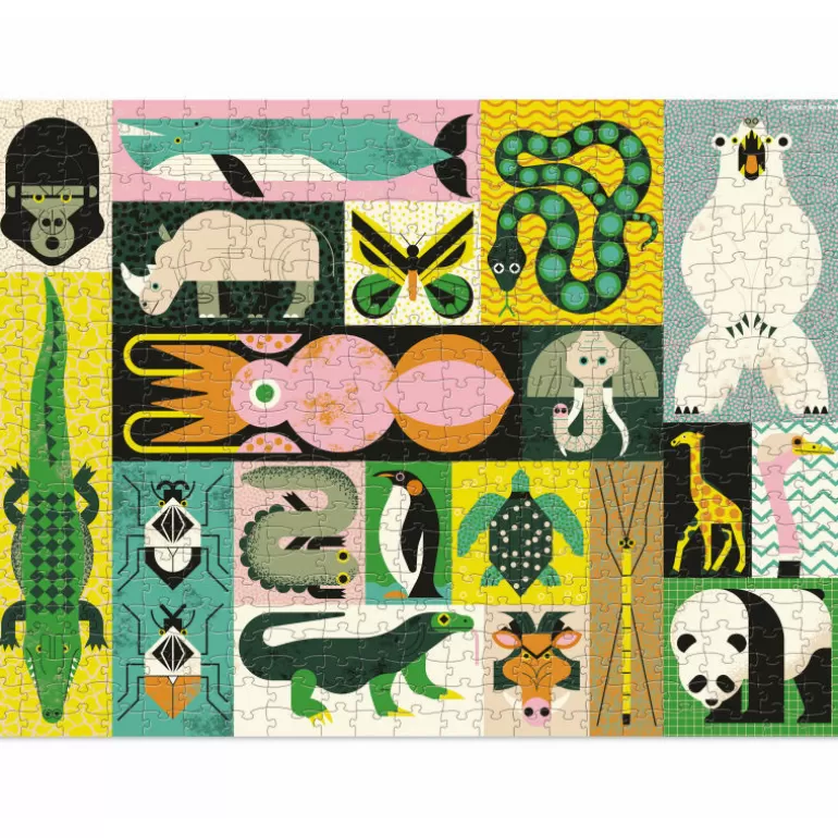 Crocodile Creek Puzzles Dès 8 Ans, 500 Pcs Et +<Puzzle Famille 'Les Geants Des Animaux' 500 Pcs