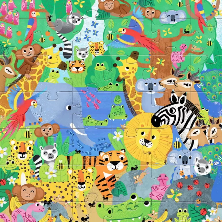 Djeco Puzzle Djeco<Puzzle Geant "1 A 10 Jungle" 54 Pcs 7148