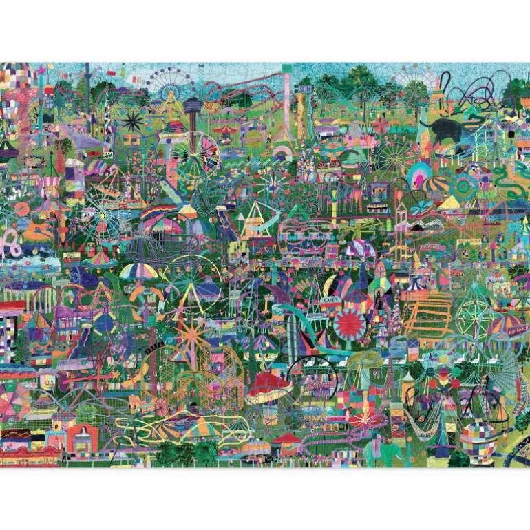 Crocodile Creek Puzzles Dès 8 Ans, 500 Pcs Et +<Puzzle 'Les Parcs D'Attractions Du Monde' 1000 Pcs