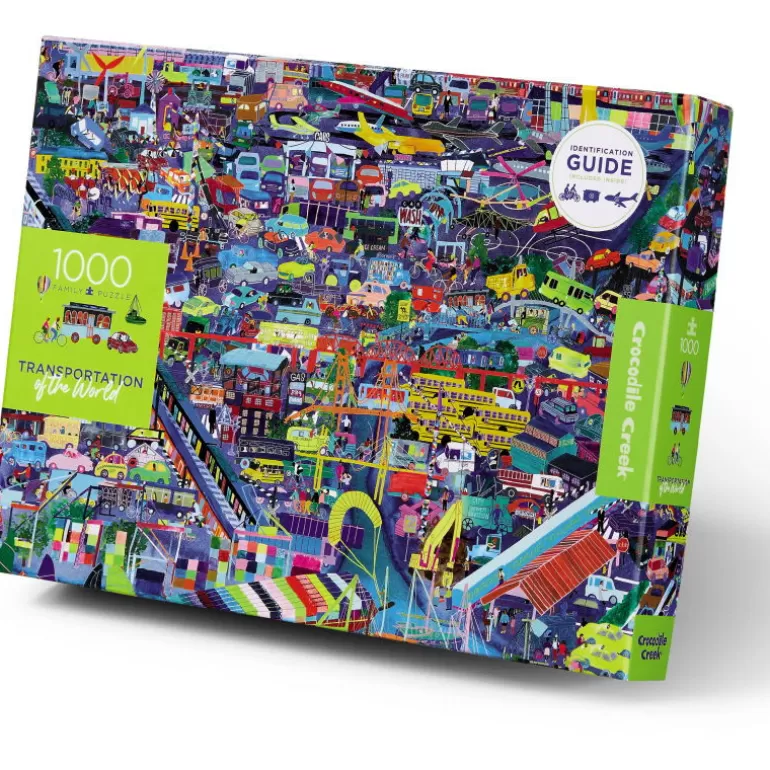 Crocodile Creek Puzzles Dès 8 Ans, 500 Pcs Et +<Puzzle 'Les Transports Du Monde' 1000 Pcs