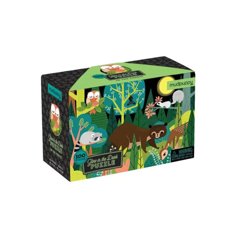 Mudpuppy Puzzles Dès 6 Ans, 100 Pcs<Puzzle Qui Brille Dans Le Noir 'Dans La Foret' 100 Pcs