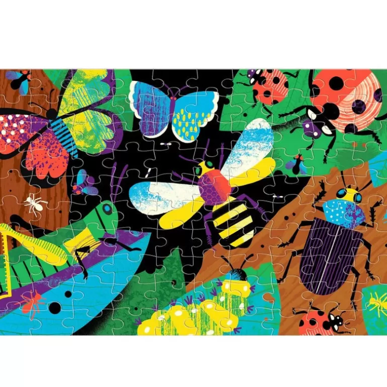 Mudpuppy Puzzles Dès 6 Ans, 100 Pcs<Puzzle Qui Brille Dans Le Noir 'Incroyables Insectes' 100 Pcs