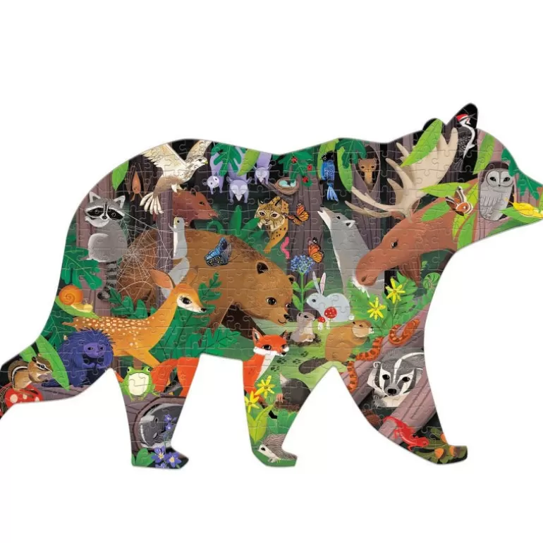 Mudpuppy Puzzles Dès 7 Ans, 200 À 400 Pcs<Puzzle Silhouette 300 Pcs 'Animaux De La Foret'