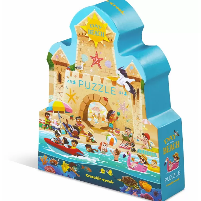 Crocodile Creek Puzzles Dès 5 Ans, 54 Pcs<Puzzle Une Journee A La Plage 48 Pcs