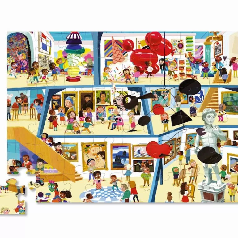 Crocodile Creek Puzzles Dès 5 Ans, 54 Pcs<Puzzle Une Journee Au Musee D'Art 48 Pcs
